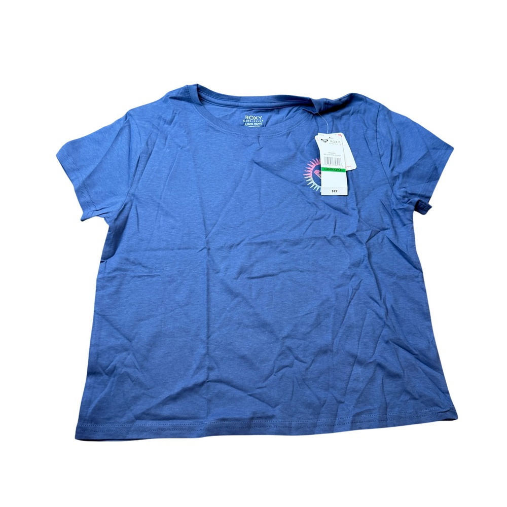 MSRP $22 Roxy Girls L 12/14 Coastal Fjord Short Sleeve Graphic T-Shirt
